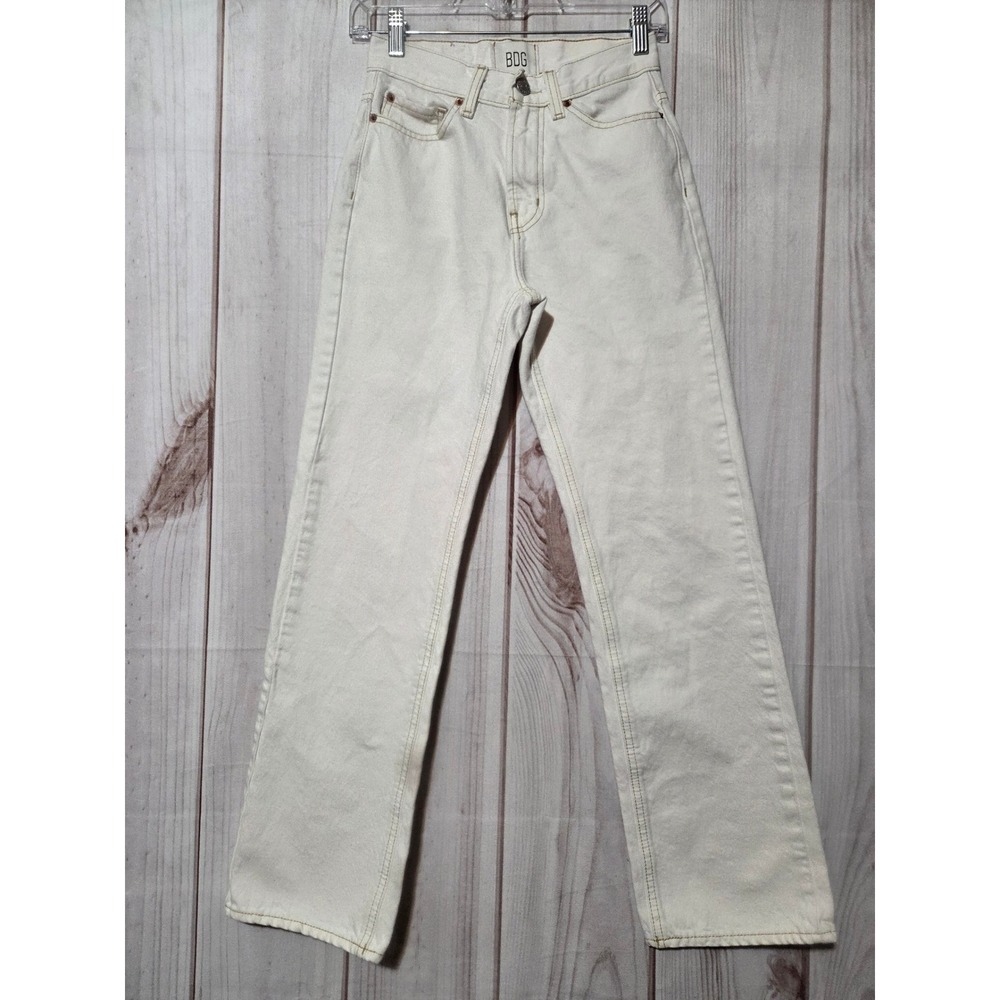 BDG Cowboy Jean White Denim Straight Leg Pants Women's Size 24